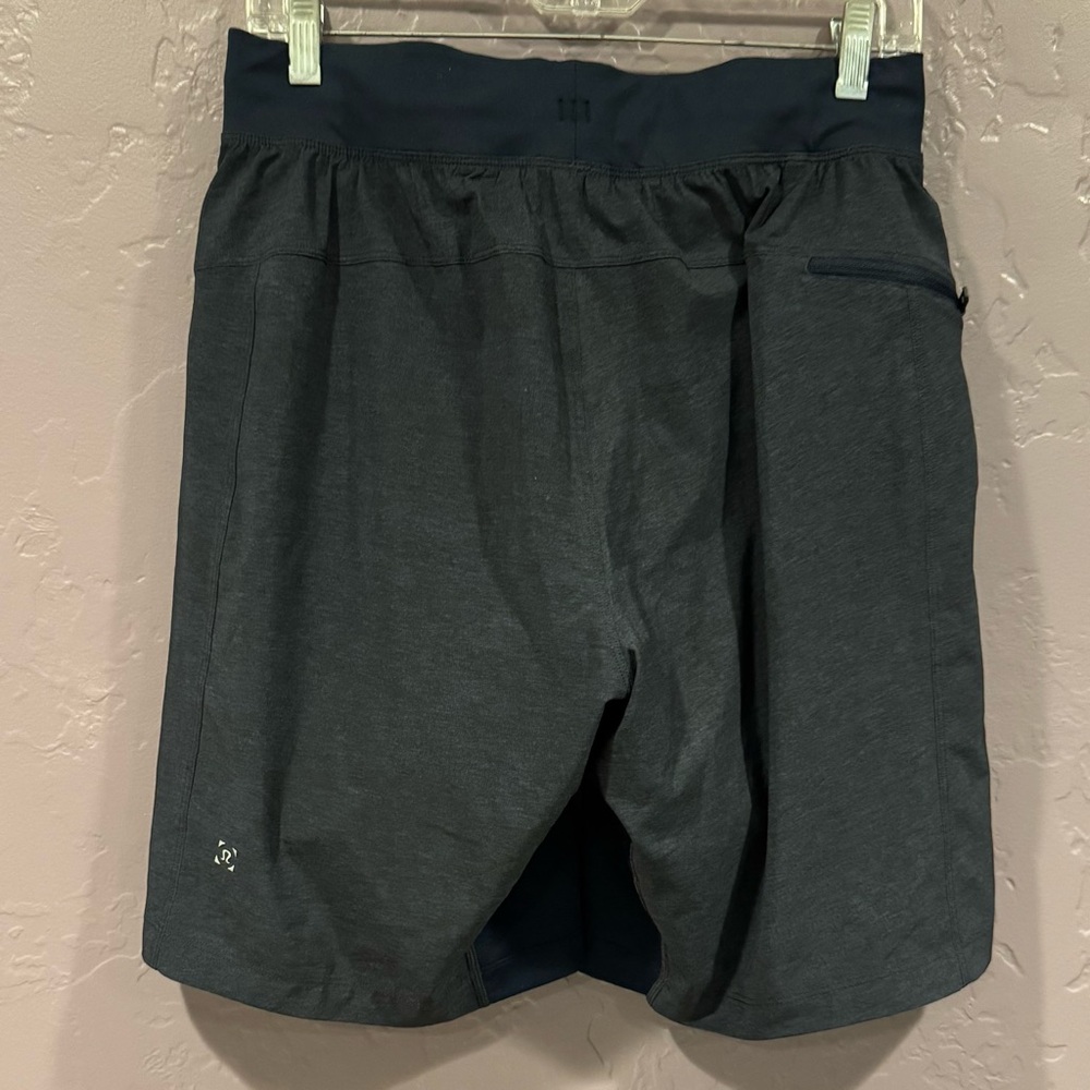 lululemon athletica Men's Dark Blue Compression Lined Athletic Shorts